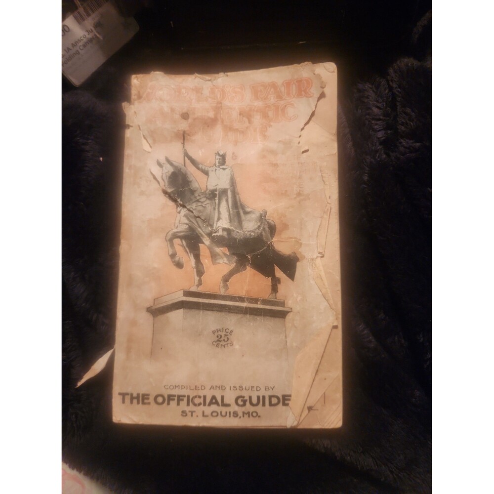 Vintage 1904 St. Louis World's Fair Authentic Guide Book - Souvenir Ephemera